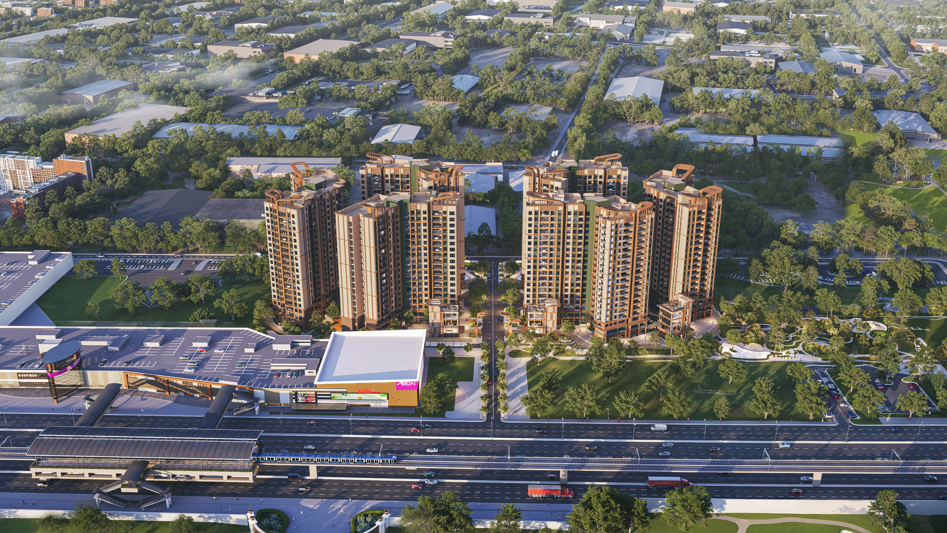 Sa bàn phối cảnh Norton Park và kết nối Đại lộ Bình Dương